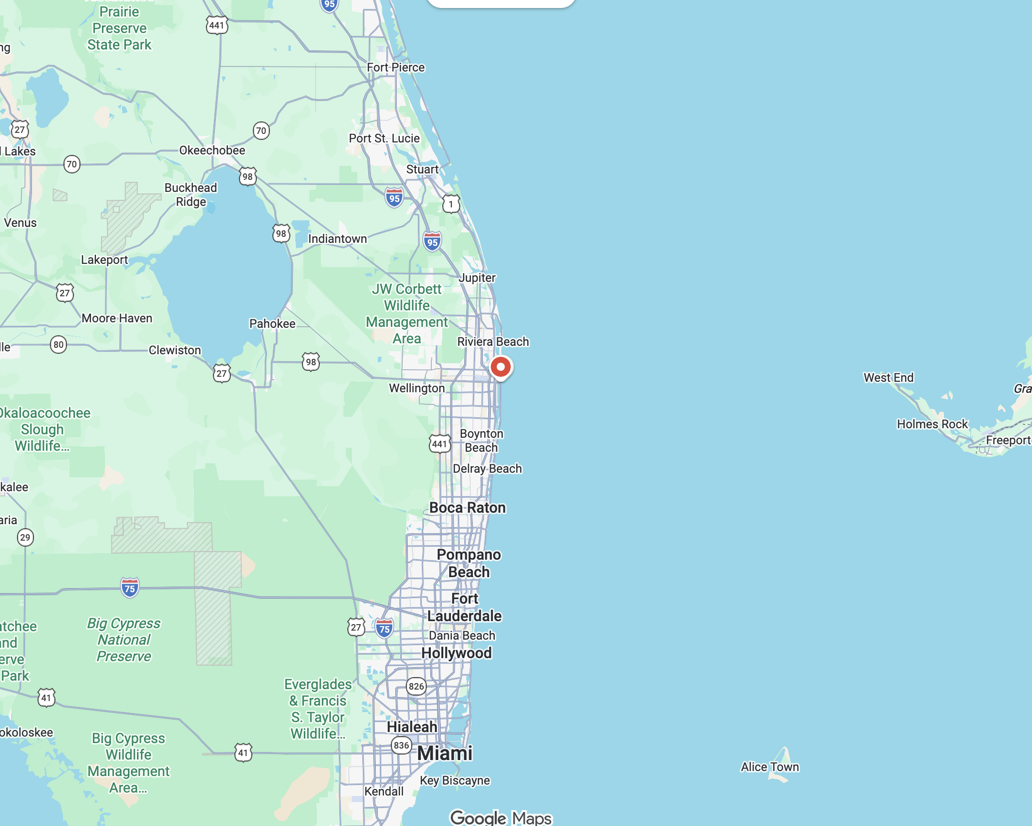 where is mar a lago on a florida map