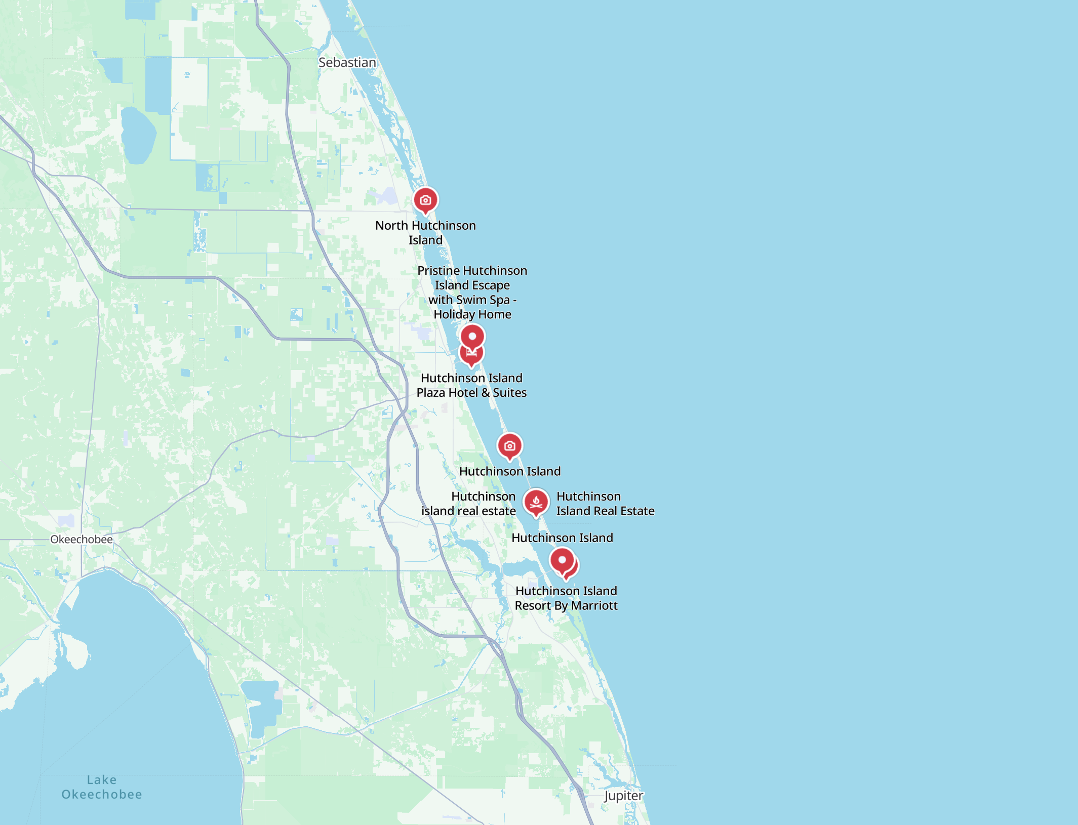 hutchinson island map