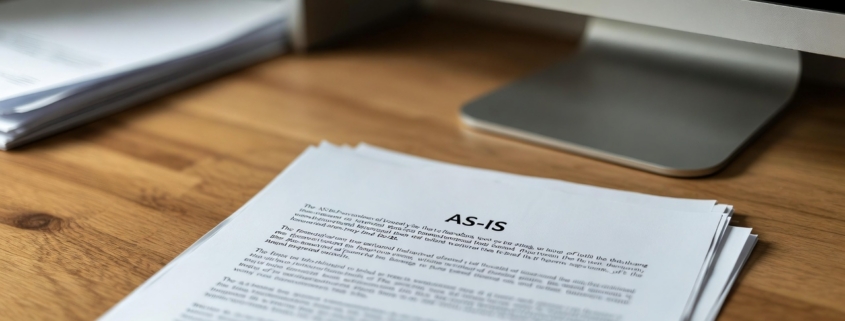 as-is contract in real estate